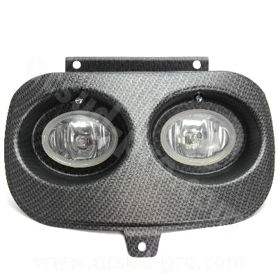 DOUBLE OPTIQUE SCOOT ADAPT. MBK BOOSTER / YAMAHA BWS CARBONE MAT TRESSE (HOMOLOGUE CE)