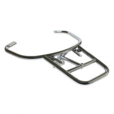 PORTE BAGAGE/SUPPORT TOP-CASE ORIGINE PIAGGIO 50-125 VESPA LX 2005>, VESPA-S 2007> CHROME