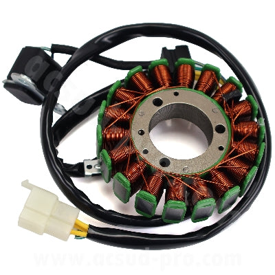 STATOR ALLUMAGE ADAPTABLE KYMCO 250 4T / DAELIM 250 S2 4T ( MODELE CARBURATEUR )(18 POLES)
