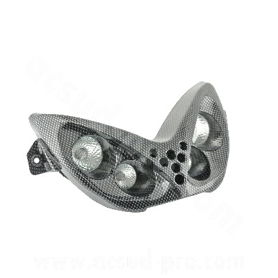 DOUBLE OPTIQUE TNT 4 LAMPES HALOGENE ADAPT. MBK NITRO / YAMAHA AEROX IMITATION CARBONE