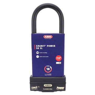 ANTIVOL U ABUS GRANIT POWER 84 x 259 mm (DIAM 18 mm) (CLASSE SRA)