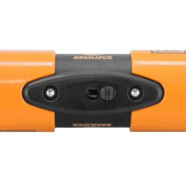 ANTIVOL U / BLOQUE DISQUE ARMLOCK CK5 NOIR/ORANGE MINI 52 x 65 mm DIAM 16mm AVEC CORDON DE RAPPEL ORANGE (CLASSE SRA) (3 CLES)