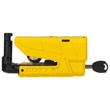 ANTIVOL BLOQUE DISQUE ABUS GRANIT DETECTO XPLUS AVEC ALARME SONORE 100Db DIAM 19mm JAUNE (CLASSE SRA)