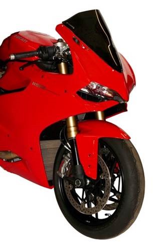 Bulle pour Ducati 1199 Panigale Double Courbure Bleue