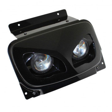 DOUBLE OPTIQUE SCOOT BCD POUR MBK 50 BOOSTER 2004>/YAMAHA 50 BWS 2004> NOIR