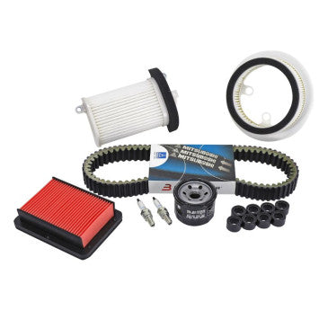 KIT ENTRETIEN MAXISCOOTER ADAPTABLE YAMAHA 500 TMAX 2008>2011 (PACK 8 PIECES)