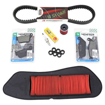 KIT ENTRETIEN MAXISCOOTER ADAPTABLE YAMAHA 125 XMAX 2014>2017 (PACK 7 PIECES)