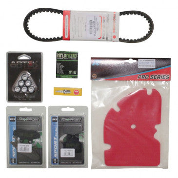 KIT ENTRETIEN MAXISCOOTER ADAPTABLE PIAGGIO 125 X8 (PACK 7 PIECES)