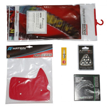 KIT ENTRETIEN SCOOT ADAPTABLE PEUGEOT 50 LUDIX ONE (PACK 6 PIECES)