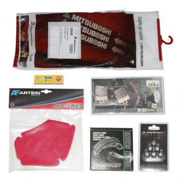 KIT ENTRETIEN SCOOT ADAPTABLE PIAGGIO 50 ZIP 4T 2006> (PACK 6 PIECES)