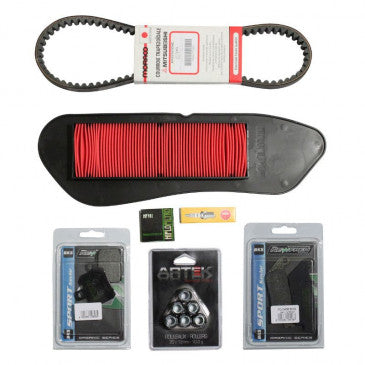 KIT ENTRETIEN MAXISCOOTER ADAPTABLE YAMAHA 125 XMAX 2010>2013 / MBK 125 SKYCRUISER 2010> (PACK 7 PIECES)