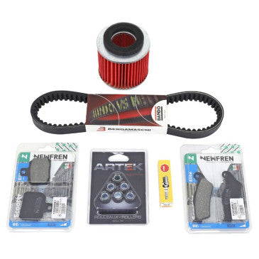 KIT ENTRETIEN MAXISCOOTER ADAPTABLE YAMAHA 125 MAJESTY/MBK 125 SKYLINER 2006>2009 (PACK 6 PIECES)