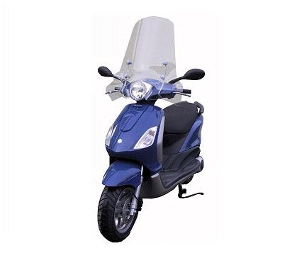 Parebrise pour Piaggio Fly haut sans Bord