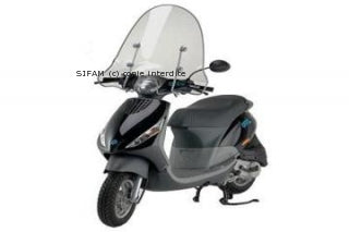 Parebrise pour Piaggio Zip haut avec Bord