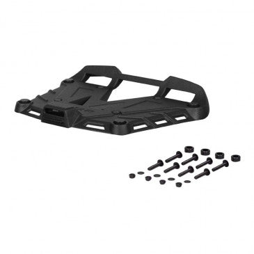 PLATINE A POUR TOP CASE SHAD ALUMINIUM NOIR AVEC KIT VISSERIE COMPATIBLE GAMME TERRA TR55/TR48/TR37 ET LES SH59X/SH58X/SH50/SH48