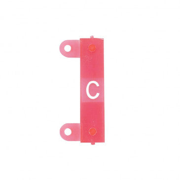 POCHOIR GRAVAGE TGV ALPHA EN LIGNE LETTRE C (SACHET DE 20)