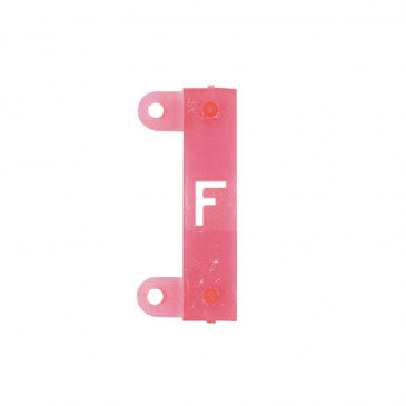 POCHOIR GRAVAGE TGV ALPHA EN LIGNE LETTRE F (SACHET DE 20)
