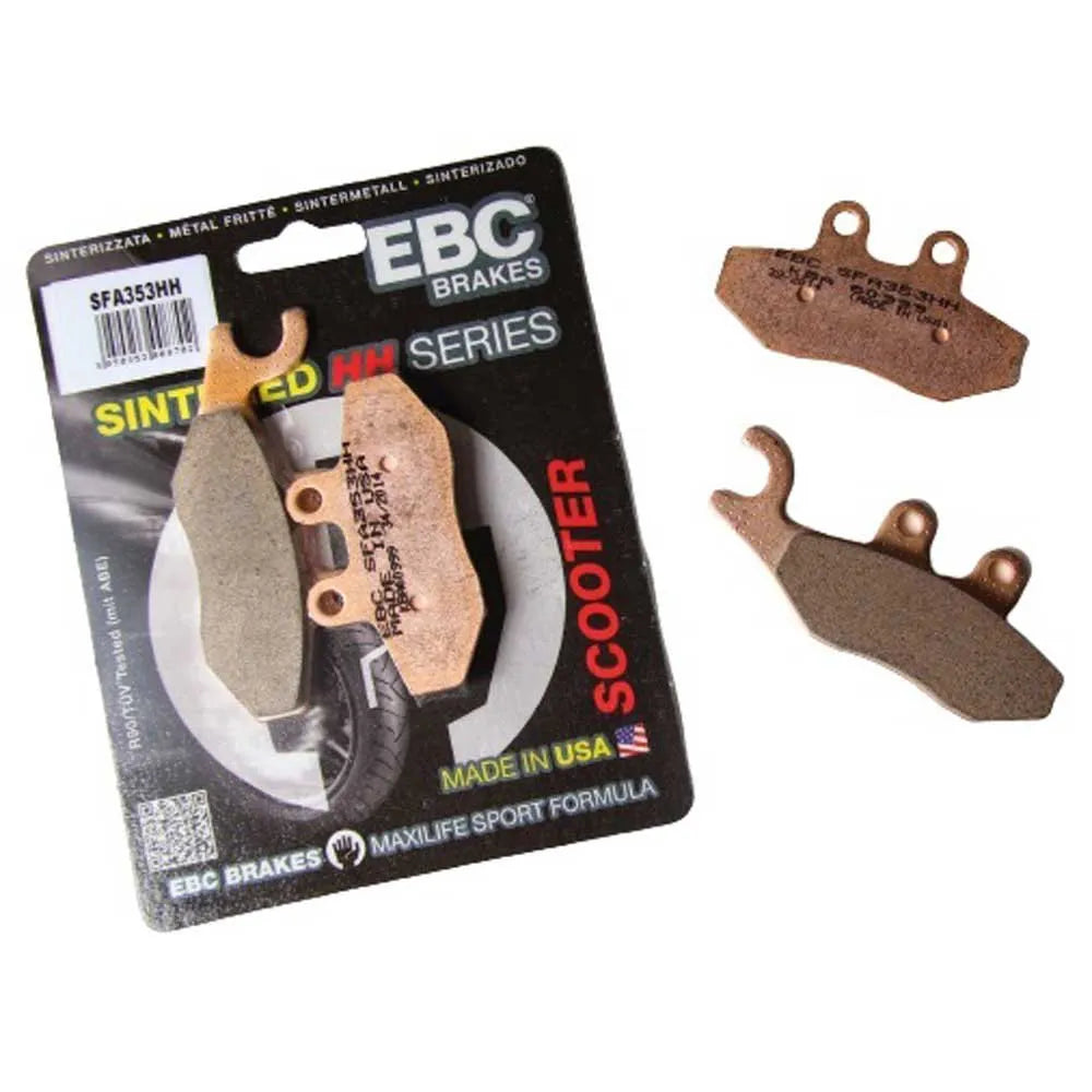Plaquettes de frein arrières Métal fritté EBC Racing PIAGGIO BEVERLY 350. 2011-2020