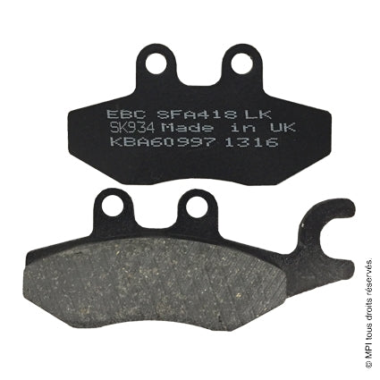 Plaquettes de frein arrières Organique EBC Racing PIAGGIO BEVERLY 350. 2011-2029