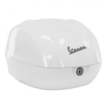 TOP CASE 32L ORIGINE PIAGGIO 50-125 VESPA PRIMAVERA/SPRINT/PX 2013> BLANC 544 (SANS DOSSERET)