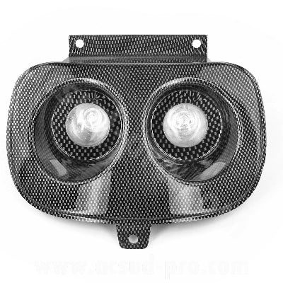 DOUBLE OPTIQUE SCOOT ADAPT. MBK BOOSTER / YAMAHA BWS 2X20W CARBONE *