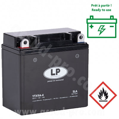 BATTERIE LANDPORT LTX9A-4 12V 9AH SANS ENTRETIEN SLA/TECHNOLOGIE AGM ( YB9B )