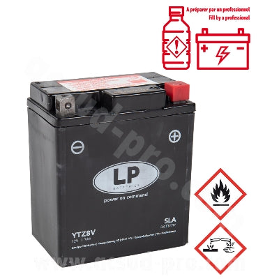 BATTERIE LANDPORT LTZ8V 12V 7A SANS ENTRETIEN SLA/TECHNOLOGIE AGM ( YTZ8V )