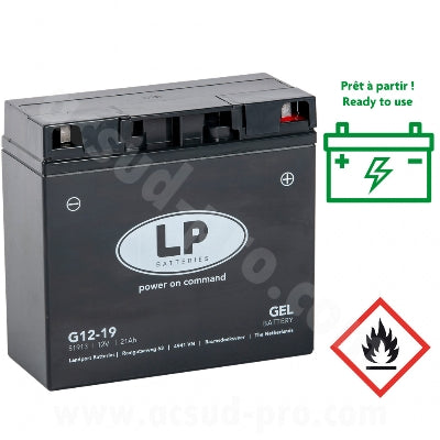 BATTERIE LANDPORT MG G12-19 21AH SANS ENTRETIEN GEL