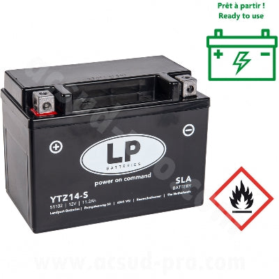 BATTERIE LANDPORT LTZ14-S 12V SANS ENTRETIEN SLA/TECHNOLOGIE AGM ( YTZ14-S )