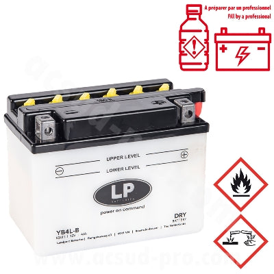 BATTERIE LANDPORT LB4L-B 12V-4A AVEC ENTRETIEN AVEC PACK ACIDE