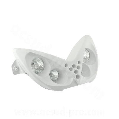 DOUBLE OPTIQUE TNT 4 LAMPES HALOGENE ADAPT. MBK NITRO / YAMAHA AEROX BLANC