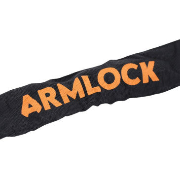 ANTIVOL A CHAINE ARMLOCK CK2 NOIR/ORANGE 1.20M MAILLON DIAM 10 mm AVEC U 52 x 65 mm (DIAM 16 mm)