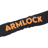 ANTIVOL A CHAINE ARMLOCK CK2 NOIR/ORANGE 1.20M MAILLON DIAM 10 mm AVEC U 52 x 65 mm (DIAM 16 mm)