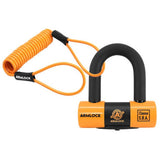 ANTIVOL U / BLOQUE DISQUE ARMLOCK CK5 NOIR/ORANGE MINI 52 x 65 mm DIAM 16mm AVEC CORDON DE RAPPEL ORANGE (CLASSE SRA) (3 CLES)