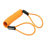 ANTIVOL U / BLOQUE DISQUE ARMLOCK CK5 NOIR/ORANGE MINI 52 x 65 mm DIAM 16mm AVEC CORDON DE RAPPEL ORANGE (CLASSE SRA) (3 CLES)
