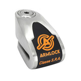 ANTIVOL BLOQUE DISQUE ARMLOCK CK9 INOX AVEC ALARME SONORE DIAM 10mm 120 Db (CLASSE SRA) (GARANTIE 10 ans)