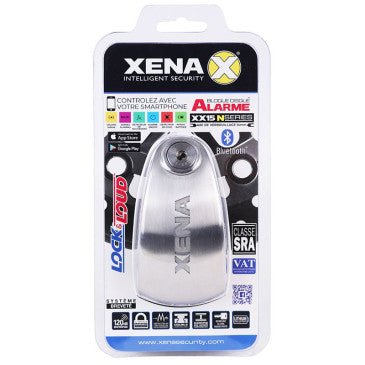 ANTIVOL BLOQUE DISQUE XENA XX15 BLUETOOTH AVEC ALARME SONORE DIAM 14mm INOX (CLASSE SRA)