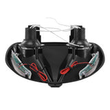 DOUBLE OPTIQUE SCOOT REPLAY RR8 POUR MBK 50 BOOSTER 1999>2003/YAMAHA 50 BWS 1999>2003 NOIR AVEC LEDS BLEU
