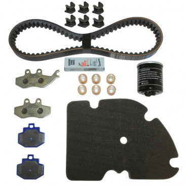 KIT ENTRETIEN MAXISCOOTER ORIGINE PIAGGIO 125 VESPA GT 2004>2006, 125 GTS 2007>2015 (AVEC GUIDES VARIATEUR)