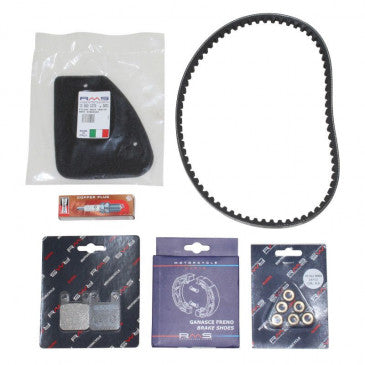 KIT ENTRETIEN SCOOT ADAPTABLE PEUGEOT 50 TKR, TREKKER, SPEEDFIGHT, BUXY (AJP) ( GALET 9G)