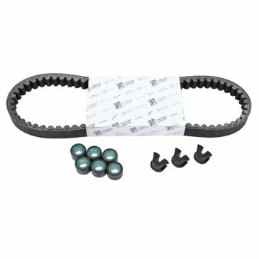 KIT TRANSMISSION (COURROIE, GALETS, GUIDES) ORIGINE PIAGGIO 125 PRIMAVERA VESPA 2013>2017 -1R000583-