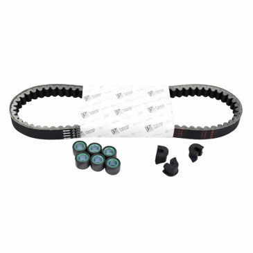 KIT TRANSMISSION (COURROIE, GALETS, GUIDES) ORIGINE PIAGGIO 125 LIBERTY 4T 3V E3 2013>2014 -1R000568-