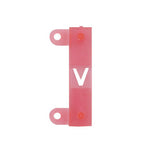 POCHOIR GRAVAGE TGV ALPHA EN LIGNE LETTRE V (SACHET DE 20)