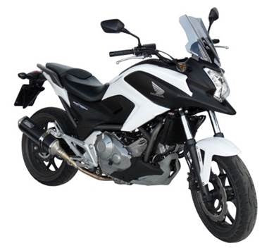 Saut de vent pour Honda NC700 X fumé foncé