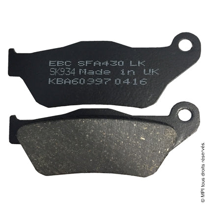 Plaquettes de frein avant Organique  EBC Racing YAMAHA XMAX 125-250. 2006-2009