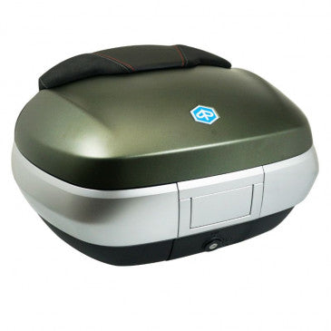 TOP-CASE 50L AVEC SUPPORT ORIGINE PIAGGIO 300-500 MP3 2014>2017 VERT ARMEE 333/A