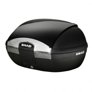 TOP CASE SHAD SH45 NOIR 45L AVEC PLATINE (CONTENANCE 2 CASQUES INTEGRAUX) (L56xH32,5xP41cm)