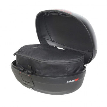 TOP CASE SHAD SH46 NOIR 46L AVEC AVEC PLATINE (CONTENANCE 2 CASQUES INTEGRAUX) (L58xH31xP42cm) (D0B46200)