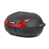 TOP CASE SHAD SH47 NOIR AVEC REFLECTEUR ROUGE