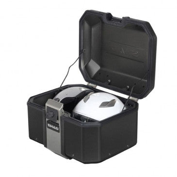 TOP CASE SHAD TR48 TERRA 48L BLACK EDITION AVEC LOCK SYSTEM - CAPACITE 2 CASQUES JET (Platine vendue séparemment)